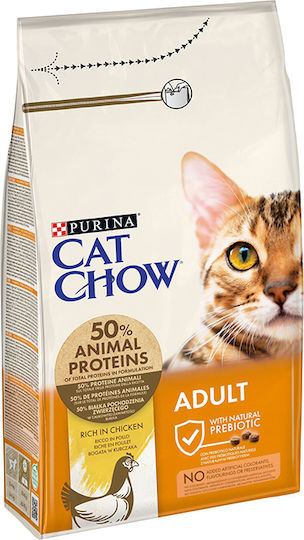 Cat Chow Ξηρά Τροφή για Ενήλικες Γάτες με Κοτόπουλο 1.5kg