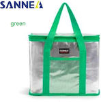 Sannea Insulated Bag Handbag 10 liters L28 x W16 x H20cm. Green