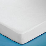 Go Smart Home Super-Double Waterproof Terry Mattress Cover Fitted White 160x200cm