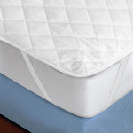 Go Smart Home King Size Quilted Mattress Cover with Elastic Straps White 180x200cm