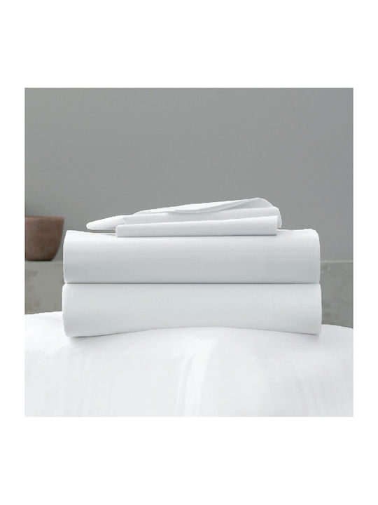 Go Smart Home Bettlaken für Einzelbett 160x260cm. P-5 White