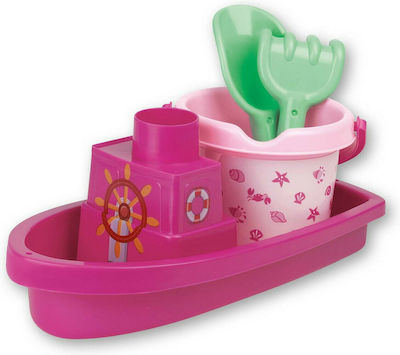 Androni Giocattoli Beach Boat Set with Accessories Pink