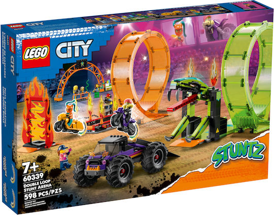 Lego City Double Loop Stunt Arena για 7+ ετών