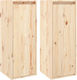 Wall Solid Wood Cabinet Natural 2pcs 30x30x80cm
