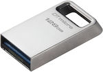 Kingston DataTraveler Micro Gen2 128GB USB 3.2 Stick Silber