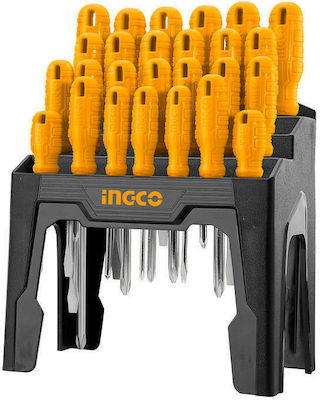 Ingco Set 26 Magnetic Screwdrivers