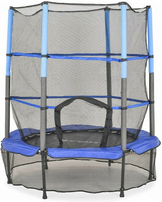 Byox Hop Trampolin Kinder Durchmesser 140cm mit Netz Blau