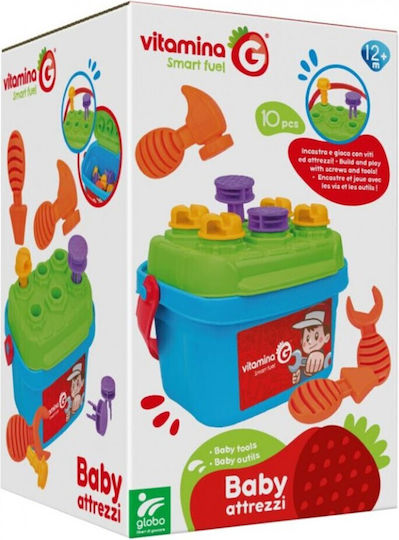 Globo Baby Toy Educational Bucket with Shapes for 12++ Months