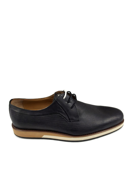 Monte Napoleone Men's Leather Casual Shoes Blac...