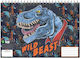 Back Me Up Μπλοκ Ζωγραφικής Wild Dino Beast A4 21x29.7cm 30 Φύλλα