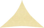 vidaXL Triangular Shade Sail Beige 4.5m 160gr/m²