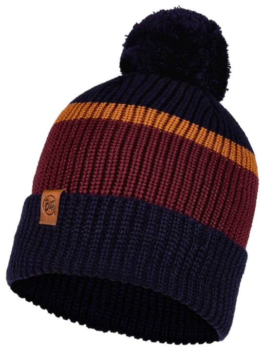 Buff Elon Ανδρικός Pom Pom Beanie Σκούφος σε Navy Μπλε χρώμα