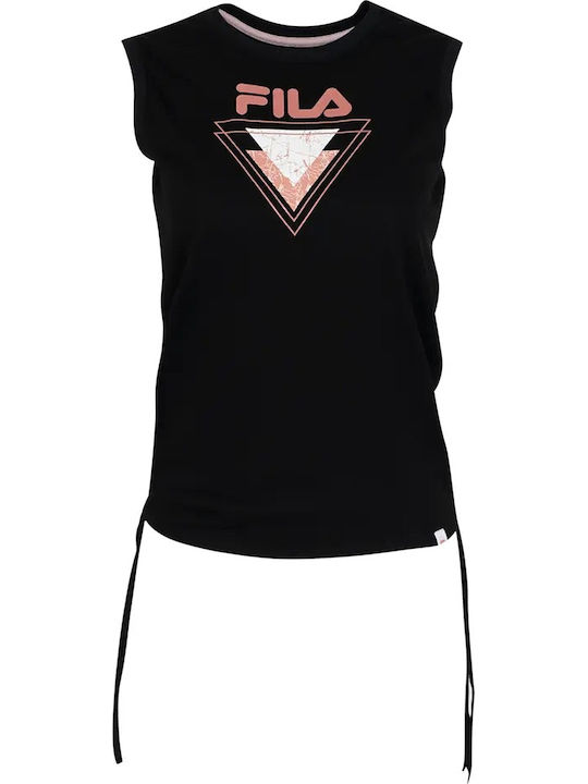 Sarah Women's Summer Blouse Cotton Sleeveless Black