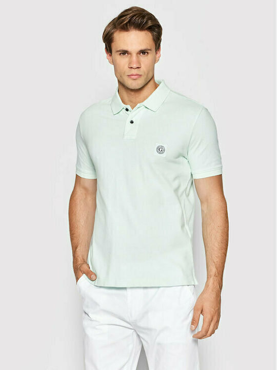 Guess Ανδρικό T-shirt Polo Πράσινο