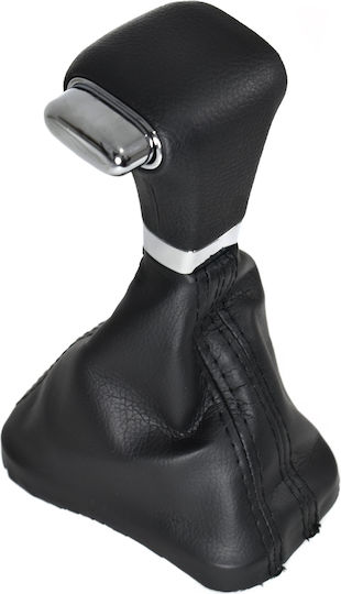 Leather Luxe Shift Knob with Bubble for Volkswagen Tiguan '05-'12 Black