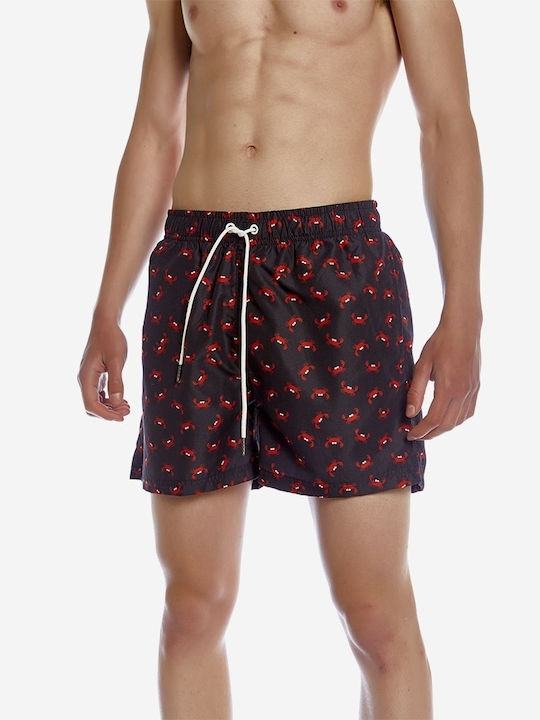 Men's Swimwear Shorts Black with Patterns