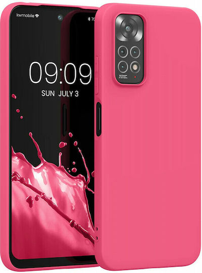 KWmobile Задна корица Силикон Страхотно розово (Redmi Note 11 / 11S 4G)