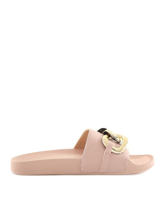 Kendall + Kylie Chainzy Slides Nude