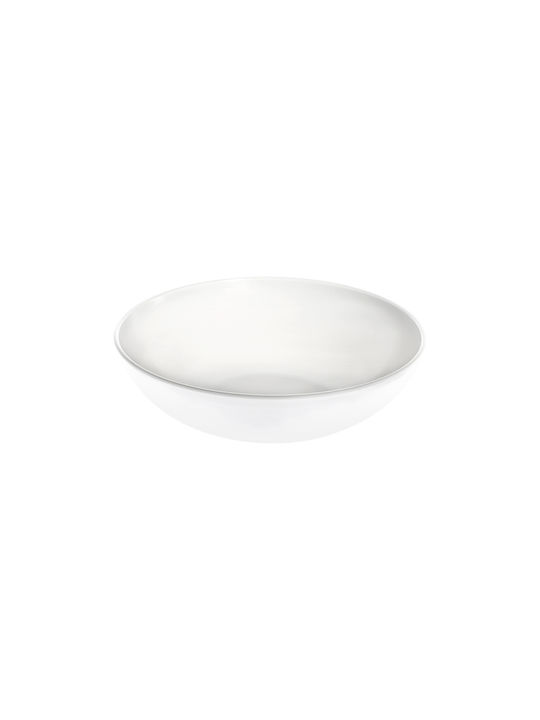 Evivak Melamine Salad Bowl White 20x20cm