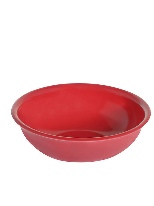 Evivak Melamine Serving Bowl Κόκκινο with Diameter 15εκ. 1pcs