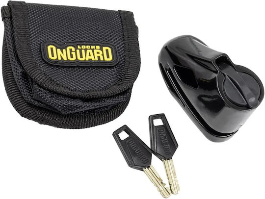 OnGuard Boxer Motorcycle Disc Brake Lock with 5.5mm Pin in Black
