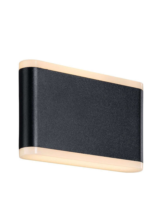 Nordlux Akron 17 Wall-Mounted Outdoor Ceiling Light LED IP54 6W with Warm White Light Double Beam 17.5x10.7εκ.