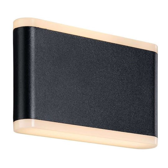 Nordlux Akron 17 Aplica de exterior montată pe perete LED IP54 6W cu Alb Cald Lumină Dublu Fascicul 17.5x10.7εκ.