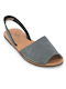 Women's sandals Climatsakis raffeta abaca grey