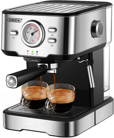 Hibrew H5 Μηχανή Espresso 1050W Πίεσης 20bar Ασημί