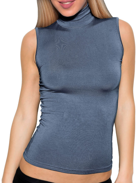 Apple Boxer Women's Sleeveless Turtleneck T-Shi...