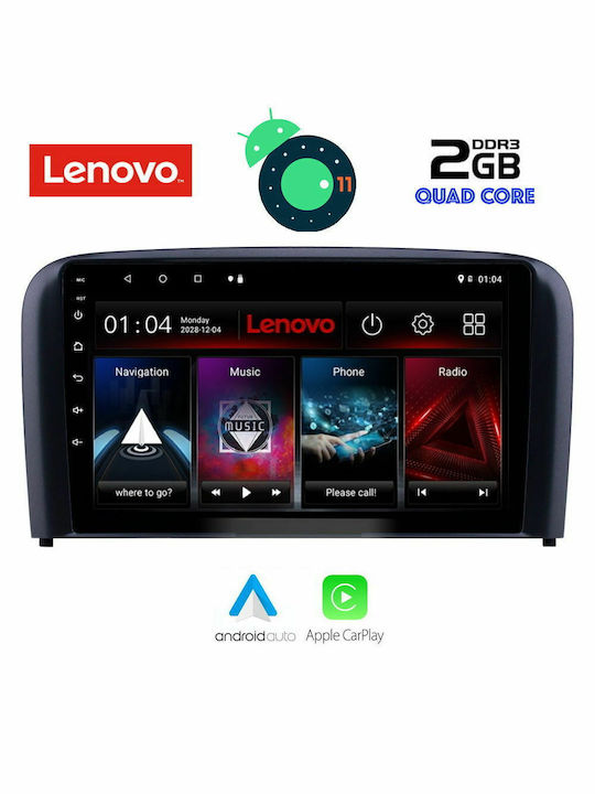 Lenovo Car-Audiosystem für Volvo S80 Audi A7 2009-2015 (Bluetooth/USB/AUX/WiFi/GPS/Apple-Carplay) mit Touchscreen 9"