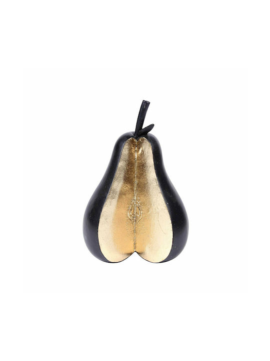 InTheBox Decorative Pear Frais made of Polyresin Black - Gold 13x11x19cm 1pcs