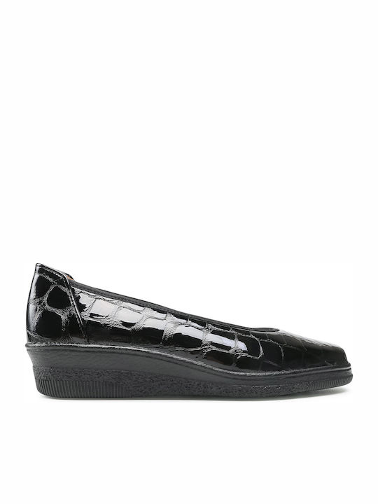 Leather Ballerinas Black