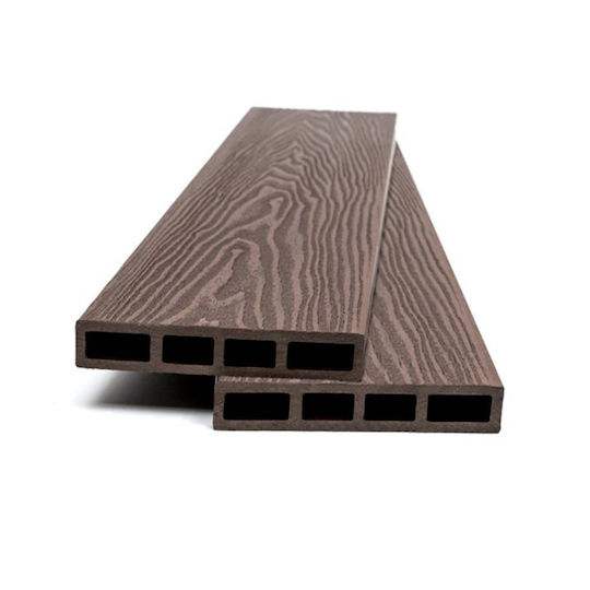 Newplan 90110 Ограда Deck Материали За Ограда На Градина От WPC 360x12x2см Кафяв