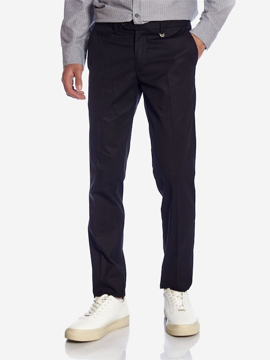 Trousers Suit Elastic in Slim Fit Black