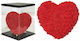 Heart of Artificial Roses Red 30cm in Box HOMie