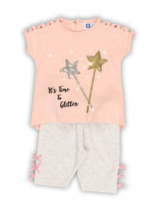 Kinder-Set mit Shorts Sommer 2Stück Rosa