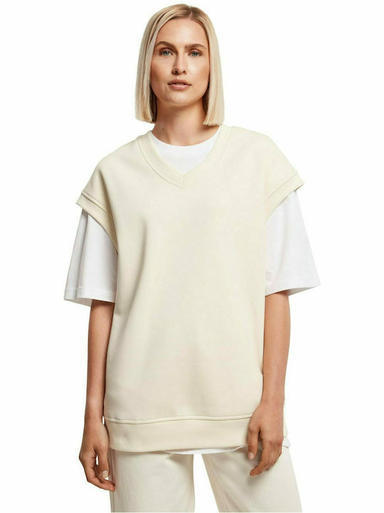 Urban Classics Damen Sommer Bluse Baumwolle Ärmellos Weiß