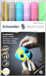 Schneider Blister Acrylic Markers 2mm 6pcs