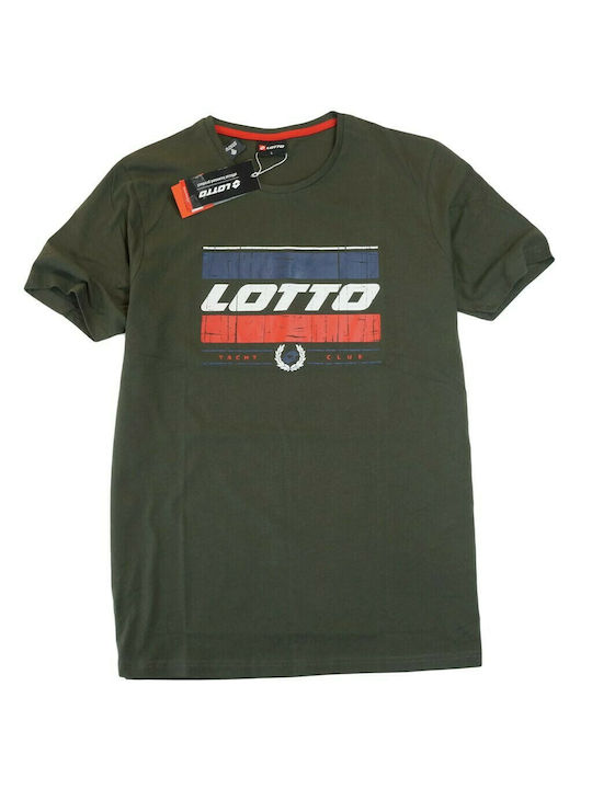 Lotto Men's T-Shirt with Logo Khaki