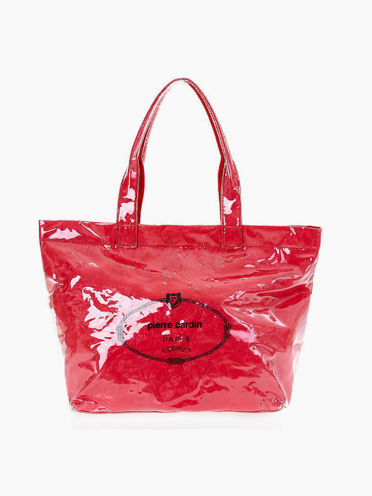 Pierre Cardin RX86-8001 Πλαστική Τσάντα Θαλάσσης Αδιάβροχη Κόκκινη