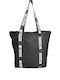 Beach Shoulder Bag with Black Straps