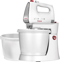 MPM Mixer cu Vas din Plastic 3lt Alb 750W