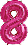 40" Balloon Fuchsia Number 8