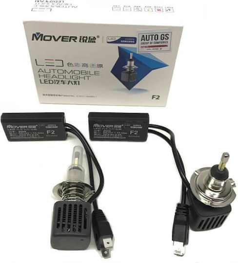 Mover Samsung Lamps Car F2 H7 LED 6500K Cold White 12V 20W 2pcs