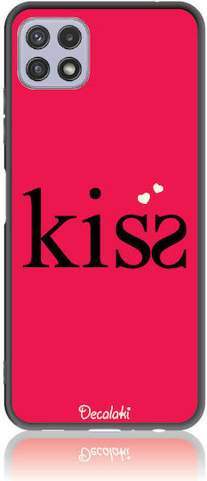 Kisser Back Cover Silicone Red (Galaxy A22 5G)