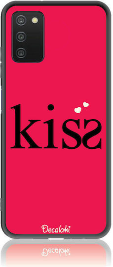 Kisser Umschlag Rückseite Silikon Rot (Galaxy A03s)