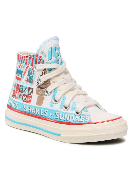 Converse Παιδικά Sneakers High Chuck 70 Hi για Αγόρι Πολύχρωμα