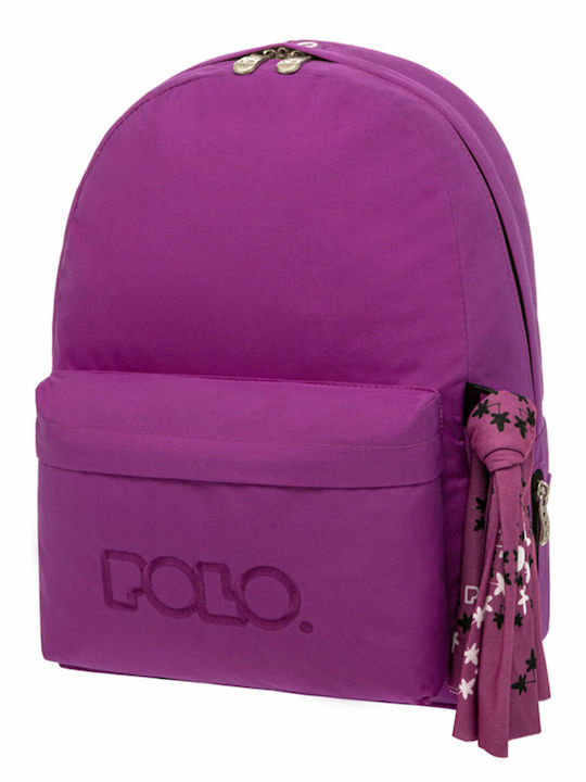 Polo Original Scarf Purple Scarf School Bag Backpack Junior High-High School in Purple color 23lt 2022