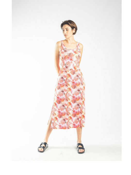 Paco & Co Sommer Midi Kleid mit Schlitz